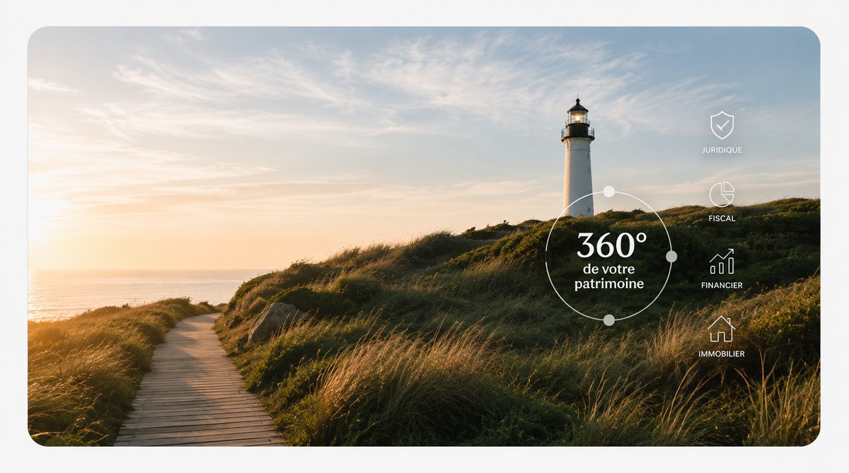 Un accompagnement à 360° : juridique, fiscal, financier, immobilier