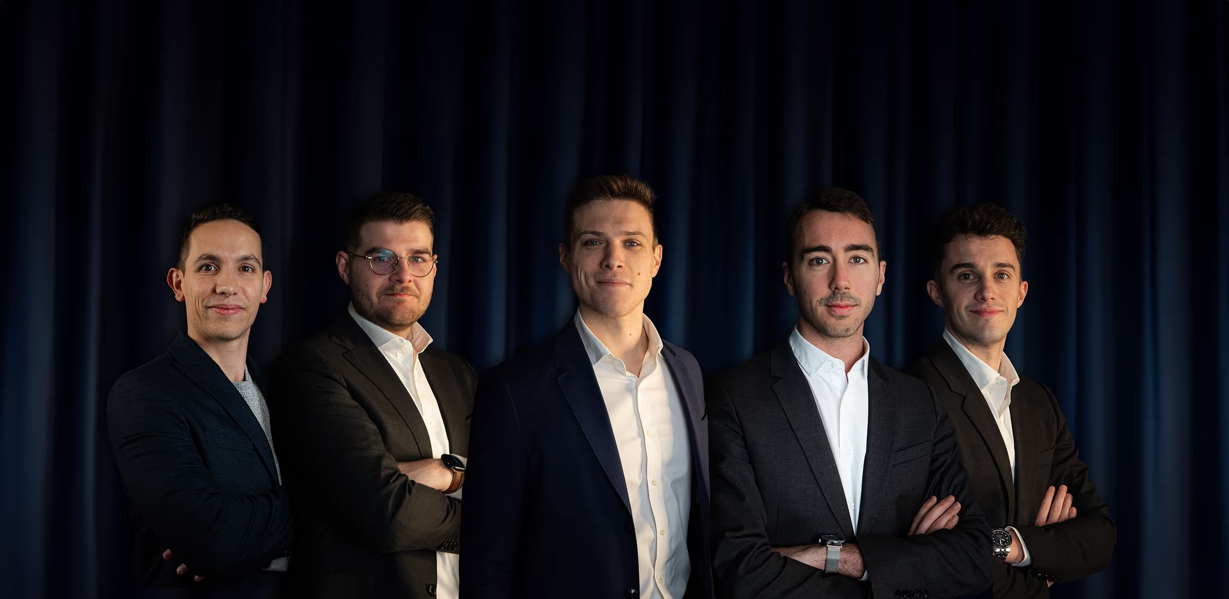 Les cinq associés de Bonnet & Doyen Conseil
